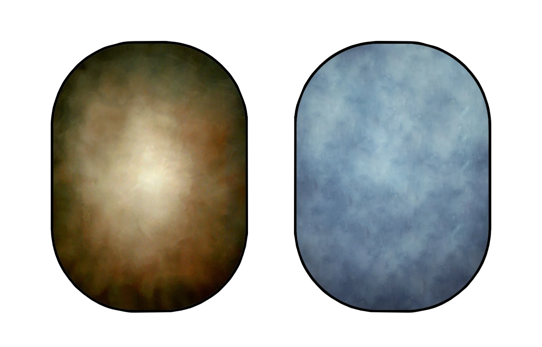 Kate Blue Newborn Texture/ Brown Old Master Collapsible Backdrop Photography 5X6.5ft(1.5x2m) - Image 3